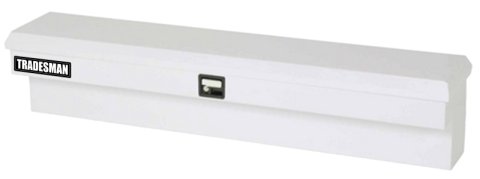 Tradesman Steel Side Bin Truck Tool Box (48in.) - White