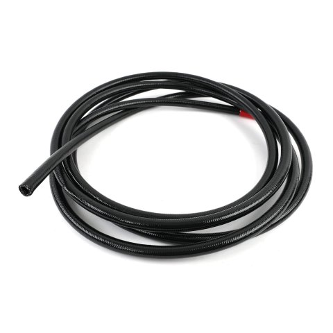 Aeromotive PTFE SS Braided Fuel Hose - Black Jacketed - AN-08 x 16ft