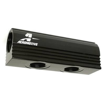 Aeromotive Fuel Distribution Log (4-Ports) (2) 8 AN/(2) 6 AN
