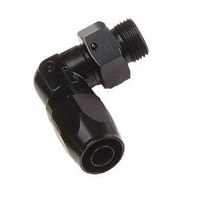 Aeromotive AN-8 Male O-Ring Boss to 90 Deg Hose End