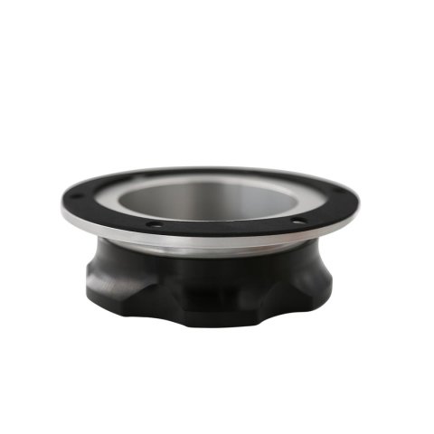 Aeromotive Fill Cap - Screw-On - 3in - Flanged - 6-Bolt - Black