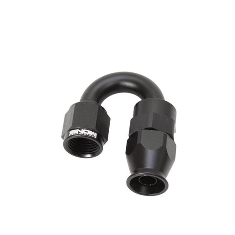 Snow -6AN 180 Degree PTFE Hose End (Black)