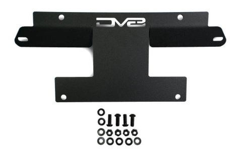 DV8 Offroad 21-22 Ford Bronco Factory Front Bumper License Relocation Bracket - Front
