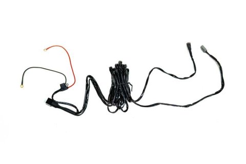 DV8 Offroad 60 AMP Universal Wire Harness w/ Switch & DTP Connector - 15ft