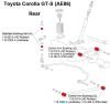 Cusco 83-87 Toyota Corolla GT-S (Trueno) (AE86) Rear Stabilizer Link Bushings (Rubber) - Set of 4