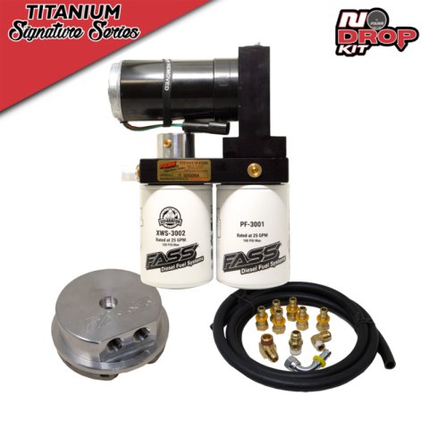 FASS 00-05 Ford Powerstroke F250/F350 (Excursion 6.0 and 7.3L) 140gph No Drop Titanium Fuel System