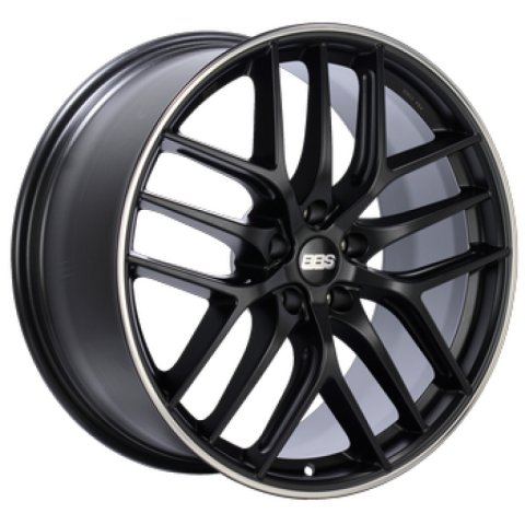 BBS CC-R 20x10.5 5x114.3 ET25 Satin Black Polished Rim Protector Wheel -82mm PFS/Clip Required