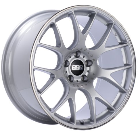 BBS CH-R 20x10.5 5x112 ET25 Brilliant Silver Polished Rim Protector Wheel -82mm PFS/Clip Required