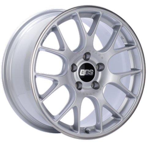 BBS CH-R 19x8.5 5x112 ET32 Brilliant Silver Polished Rim Protector Wheel -82mm PFS/Clip Required