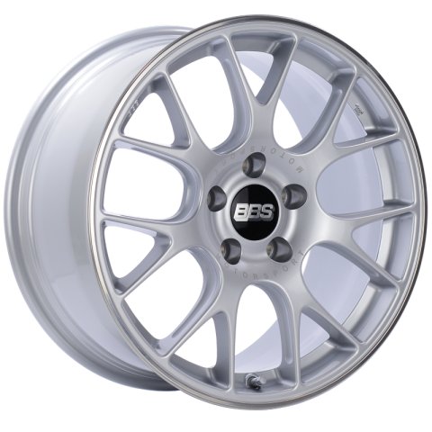 BBS CH-R 18x8 5x120 ET40 Brilliant Silver Polished Rim Protector Wheel -82mm PFS/Clip Required