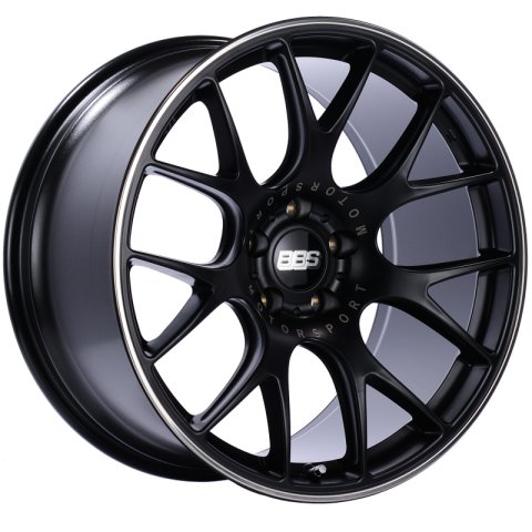 BBS CH-R 20x10.5 5x112 ET25 Satin Black Polished Rim Protector Wheel -82mm PFS/Clip Required