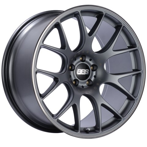 BBS CH-R 20x10.5 5x114.3 ET24 CB66 Satin Titanium Polished Rim Protector Wheel