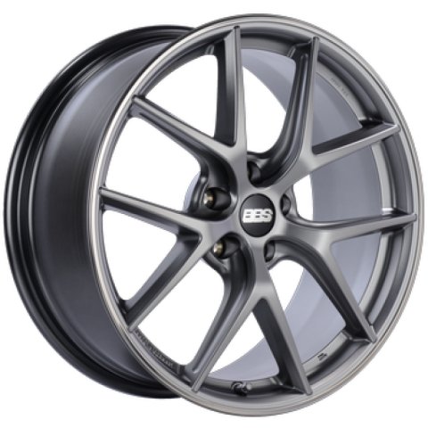 BBS CI-R 19x9 5x120 ET32 Platinum Silver Polished Rim Protector Wheel -82mm PFS/Clip Required