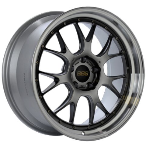 BBS LM-R 20x10 5x120 ET18 Diamond Black Center Diamond Cut Lip Wheel -82mm PFS/Clip Required
