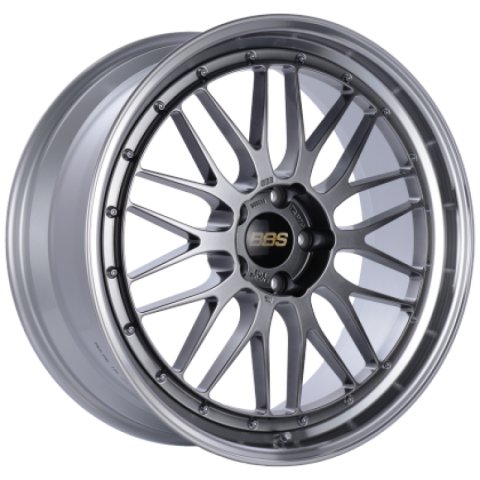 BBS LM 18x8.5 5x114.3 ET38 Diamond Black Center Diamond Cut Lip Wheel - 82mm PFS Required