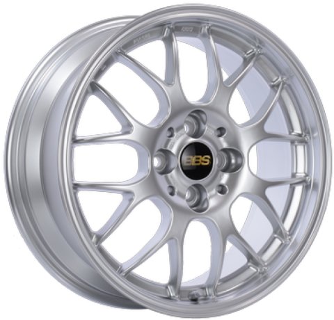 BBS RG-R 18x9.5 5x120 ET33 Diamond Silver Wheel - 82mm PFS Required
