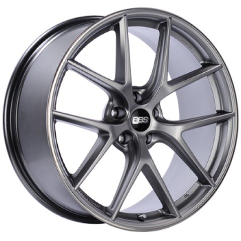 BBS CI-R 20x9 5x112 ET39 Platinum Silver Polished Rim Protector Wheel -82mm PFS/Clip Required