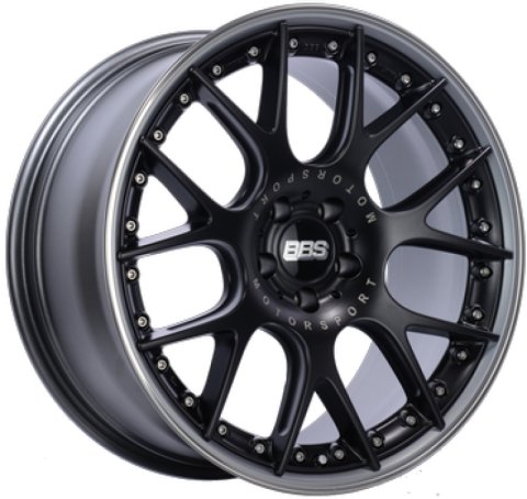 BBS CH-RII 21x9 5x112 ET24 CB 66.5 Porsche Macan Black Center Wheel