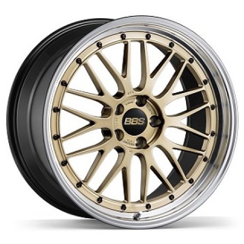 BBS LM 20x12 5x130 ET72 CB71.6 Gold Wheel w/ Diamond Cut Machined Lip