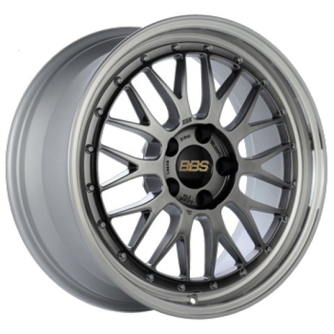 BBS LM 18x10 - 5x114.3 ET20 - PFS - Diamond Black w/Diamond Cut Machined Lip