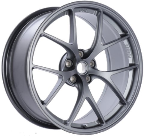 BBS FI 20x8.75 5x114.3 ET44 CB67 Titanium Wheel -82mm PFS/Clip Req
