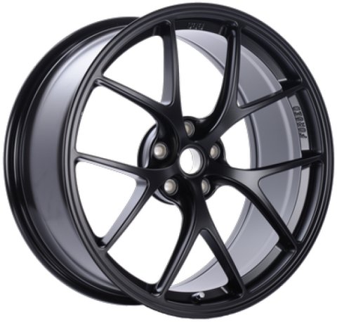 BBS FI 20x9.5 5x120 ET26 CB72.5 Black Satin Wheel -82mm PFS/Clip Req