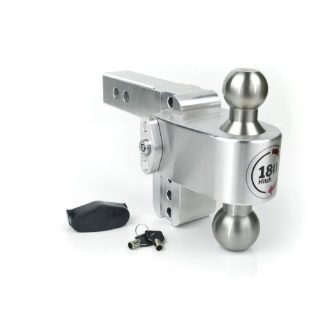 Weigh Safe 180 Hitch 4in Drop Hitch & 2.5in Shank (10K/18.5K GTWR) - Aluminum