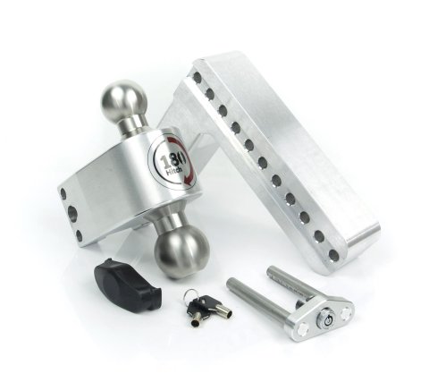 Weigh Safe 180 Hitch 8in Drop Hitch & 2.5in Shank (10K/18.5K GTWR) - Aluminum