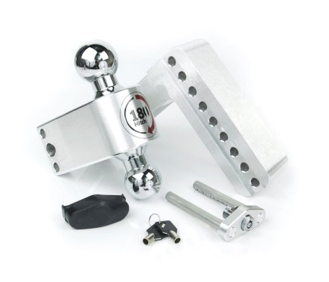 Weigh Safe 180 Hitch 6in Drop Hitch & 2in Shank (10K/12.5K GTWR) - Aluminum