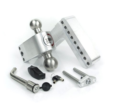 Weigh Safe 180 Hitch 6in Drop Hitch & 2.5in Shank (10K/18.5K GTWR) w/WS05 - Aluminum