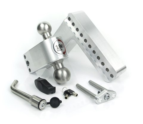 Weigh Safe 180 Hitch 8in Drop Hitch & 3in Shank (10K/21K GTWR) w/WS05 - Aluminum