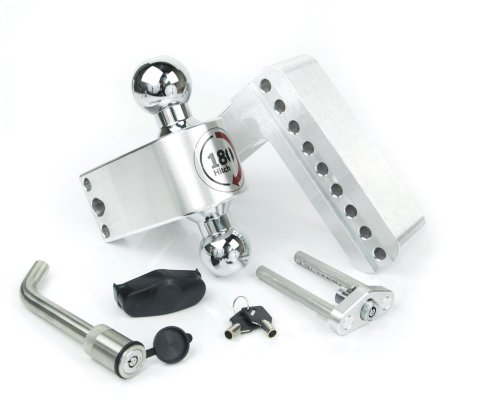 Weigh Safe 180 Hitch 6in Drop Hitch & 2in Shank (10K/12.5K GTWR) w/WS05 - Aluminum
