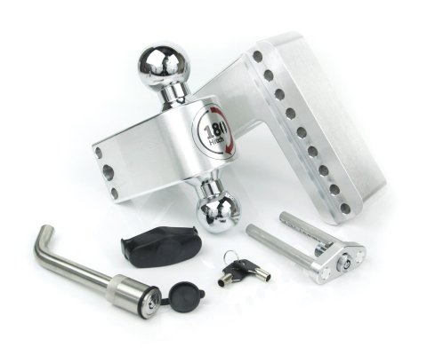 Weigh Safe 180 Hitch 6in Drop Hitch & 3in Shank (10K/21K GTWR) w/WS05 - Aluminum