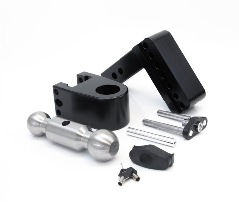 Weigh Safe 180 Hitch 4in Drop Hitch & 2in Shank (10K/12.5K GTWR) w/WS05 - Black Cerakote
