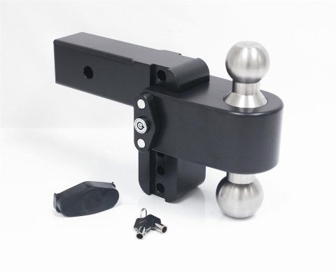 Weigh Safe 180 Hitch 4in Drop Hitch & 2.5in Shank (10K/18.5K GTWR) w/WS05 - Black Cerakote