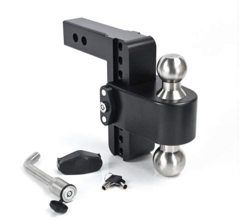 Weigh Safe 180 Hitch 6in Drop Hitch & 2in Shank (10K/12.5K GTWR) w/WS05 - Black Cerakote