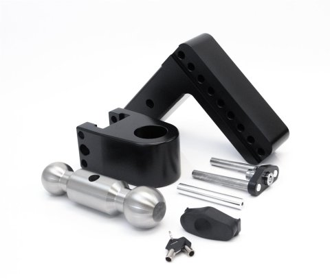 Weigh Safe 180 Hitch 6in Drop Hitch & 2.5in Shank (10K/18.5K GTWR) w/WS05 - Black Cerakote