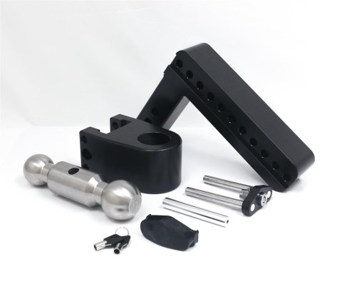 Weigh Safe 180 Hitch 8in Drop Hitch & 2in Shank (10K/12.5K GTWR) w/WS05 - Black Cerakote