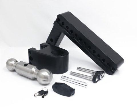Weigh Safe 180 Hitch 10in Drop Hitch & 2in Shank (10K/12.5K GTWR) w/WS05 - Black Cerakote