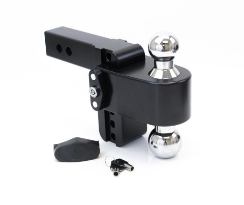 Weigh Safe 180 Hitch 4in Drop Hitch & 2in Shank (10K/12.5K GTWR) w/WS05 - Black Cerakote