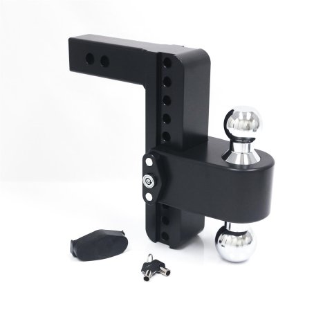 Weigh Safe 180 Hitch 8in Drop Hitch & 2in Shank (10K/12.5K GTWR) w/WS05 - Black Cerakote