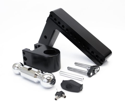 Weigh Safe 180 Hitch 10in Drop Hitch & 2.5in Shank (10K/18.5K GTWR) w/WS05 - Black Cerakote