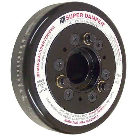 ATI Shell Assy - 6.325 - Alum - Chevy Frt - 3 Ring