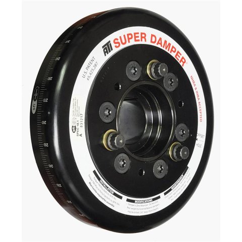 ATI Damper - 7.074in - Alum - Chevy LS - Smooth - C-Bore Front- 2 Ring