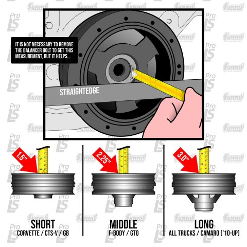 ATI Damper - 6.78in - AL - 6 Grv - LS1/2/3/6 - 97-13 Y Body - No A/C - CT525/LSX454R Crate - 3 Ring