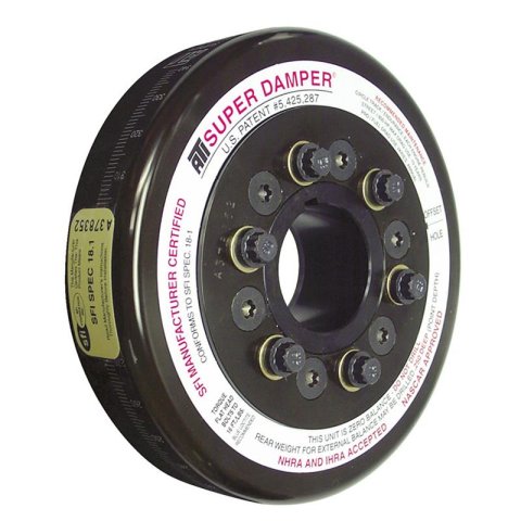ATI Damper - 7.074in - Steel - John Deere 466 Tractor - Chevy Front - 3 Ring - Diesel