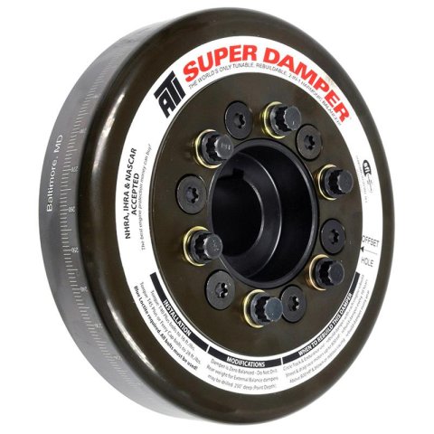 ATI Damper - 7.074in - Steel - Oliver Tractor - 6 Cyl - Chevy Front - 3 Ring - Diesel