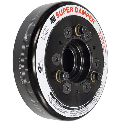 ATI Damper - 6.325in - Steel - Chevy LS - Smooth - C-Bore Front - 3 Ring
