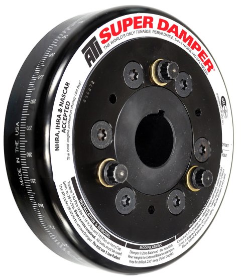 ATI Damper - 6.325in - Steel - Chevy SB / 90 Deg V6 - w/Undersize Hub - 3 Ring - 1Pc