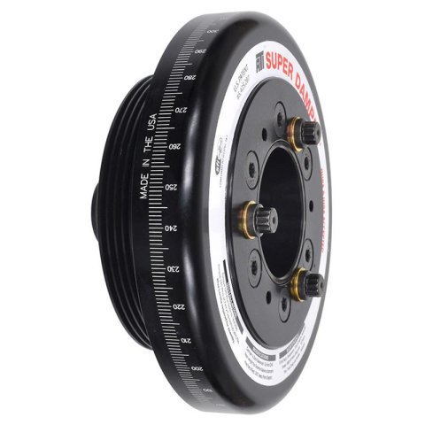 ATI Damper - 7.074in - Alum - Honda F20/F22 - Race - 6 Grv Rear Aluminum Pulley - 10 Percent UD